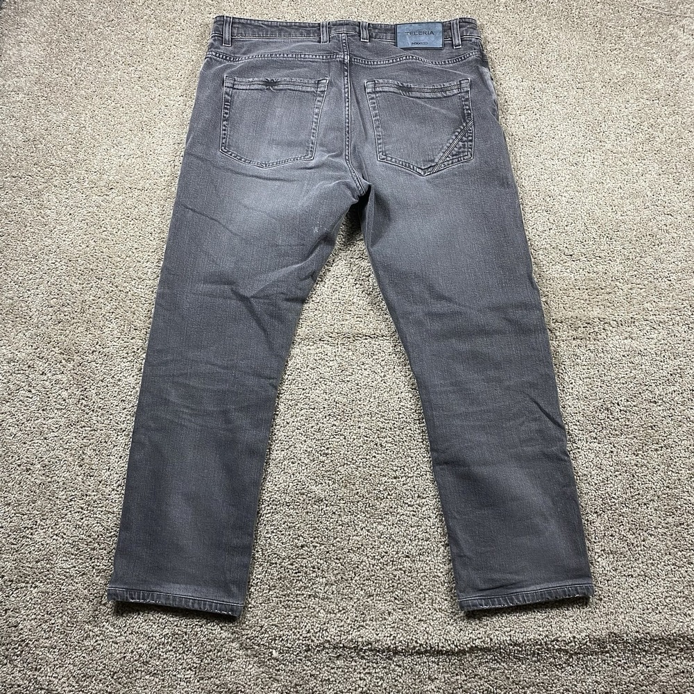 Teleria Zed Cobra 19 Mens Faded Gray Selvedge Denim Jeans Made in Italy 36x28